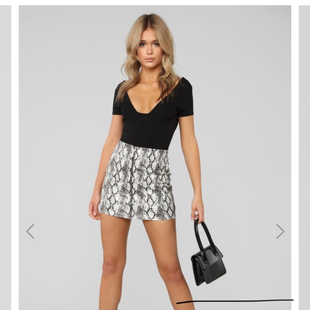 Snakeskin Skirt NWT